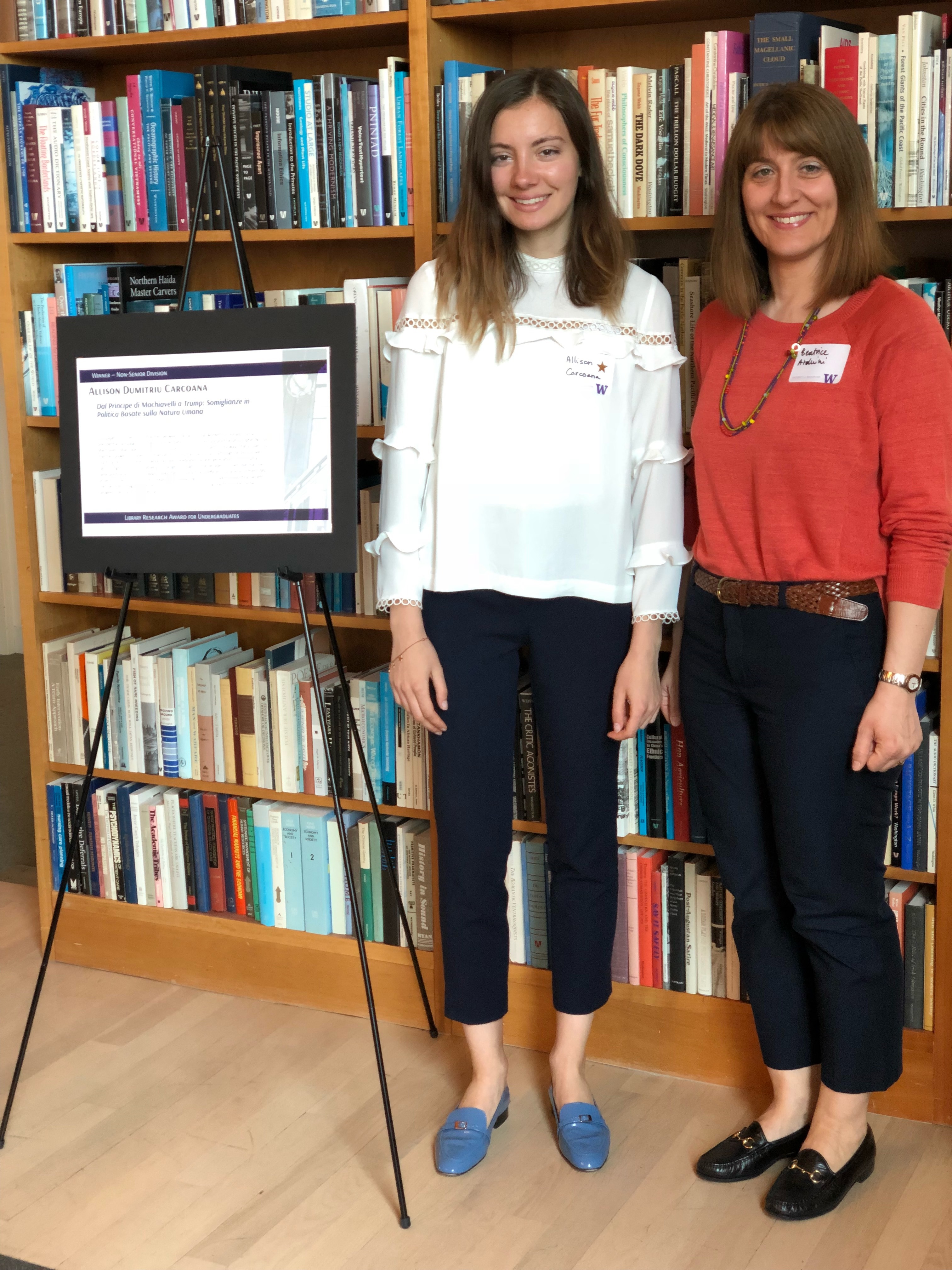 Italian Major Allison Dumitriu Carcoana Wins Library Research