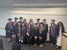 Class of 2025 French and Italian graduates of the class of 2025 pose for a picture