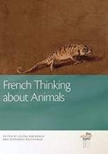 Cover of book French Thinking About Animals, image of chameleon