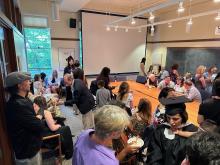 Graduates, Faculty, and Staff gathered in celebration