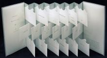 Many-paneled fold out document