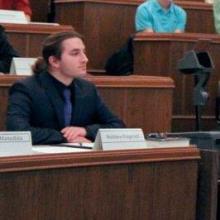Matthew Fitzgerald in ASUW Senate forum