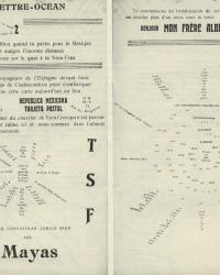 visual poem on two pages