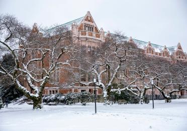 The Quad during a snowy day, February 2019