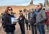 Professor Mariella Mastrogiacomo leads a guided tour of the Palatine Hill